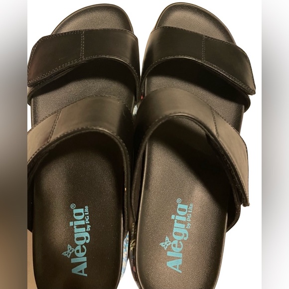 Alegria Lena Sandals Black Size 11 EU 41 New Platform - Picture 4 of 12